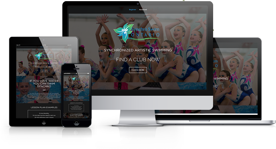 Experience The Sport Of Synchronized Swimming - Web Design (1400x800), Png Download