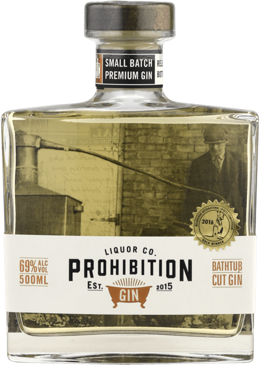 Prohibition Liquor Co - Glass Bottle (700x900), Png Download