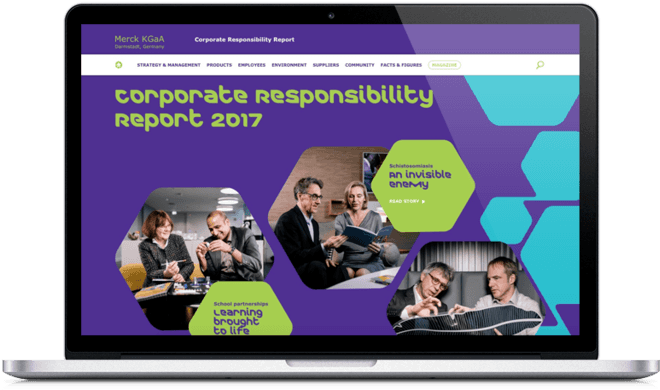 Merck Kgaa, Darmstadt, Germany Publishes 2017 Corporate - Led-backlit Lcd Display (768x509), Png Download