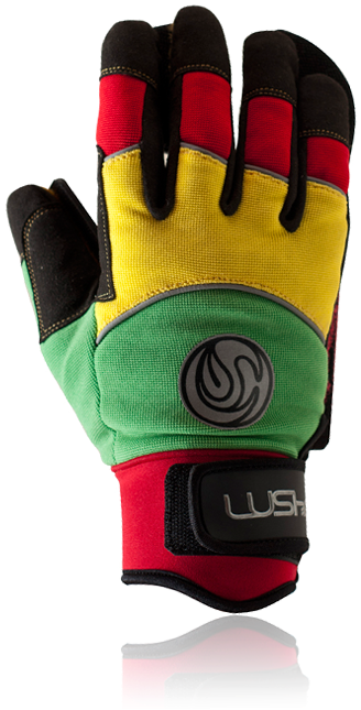 Glove Clipart Handspan - Rasta Sliding Gloves (692x722), Png Download