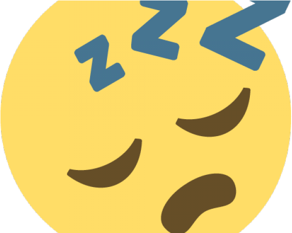 Emoji Face Clipart Sleeping - Imagenes De Emojis Con Sueño (640x480), Png Download