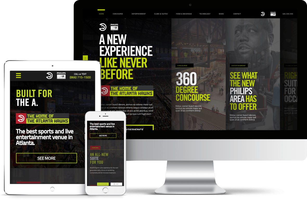 Hawks-all - Web Design (1180x768), Png Download