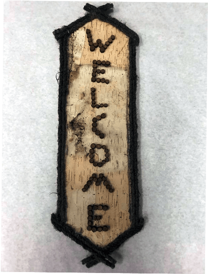 Rustic Twig Welcome Sign - Cross-stitch (564x564), Png Download