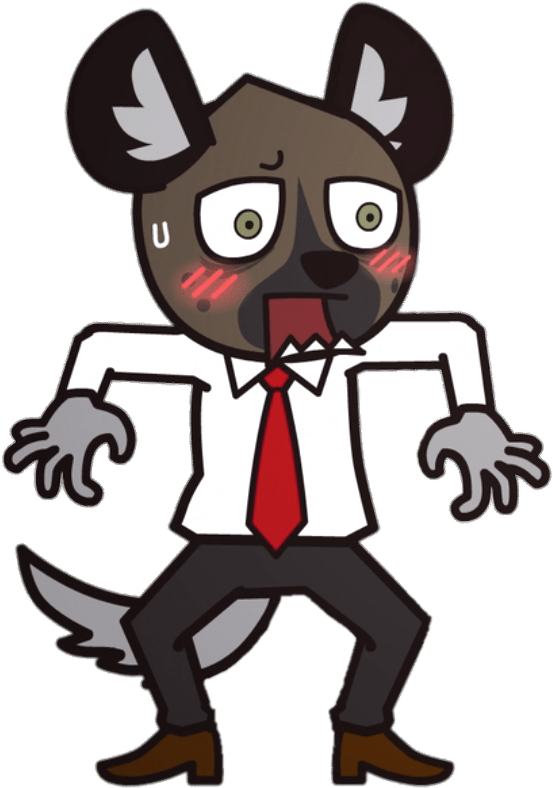 Aggretsuko Character Haida The Spotted Hyena - Haida Aggretsuko Transparent (605x871), Png Download