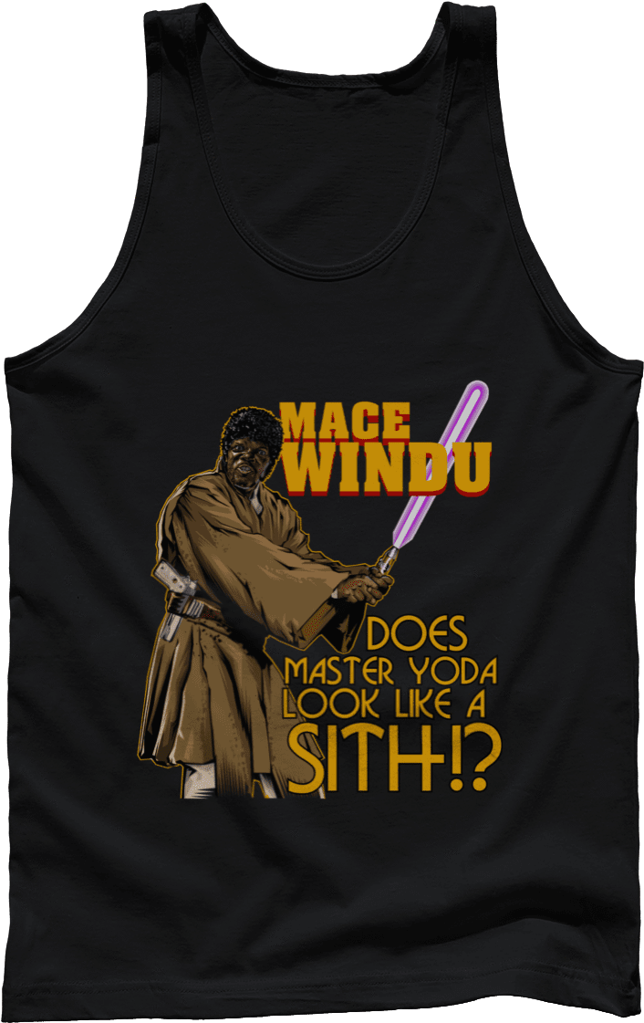 Does Master Yoda Look Like A Sith - Mace Windu Pulp Fiction (1200x1200), Png Download