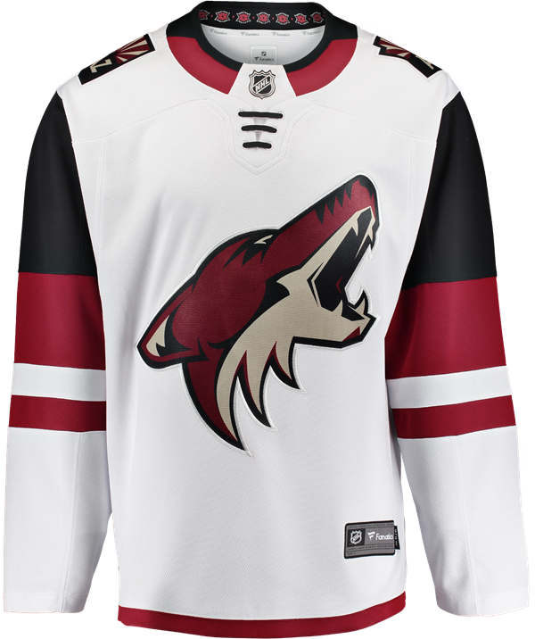 Arizona Coyotes Away Jersey (600x716), Png Download