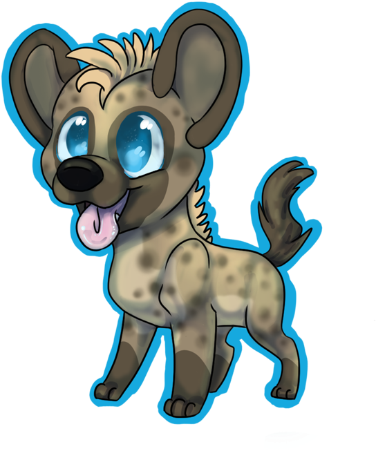 Littlest Hyena - Cartoon (600x696), Png Download
