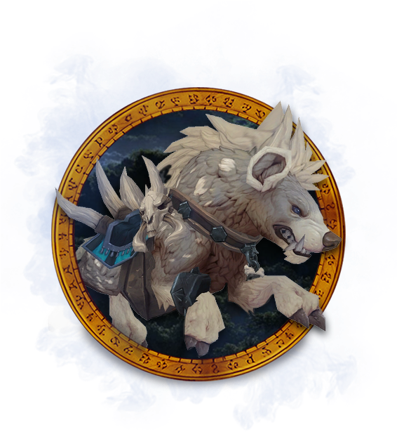 Cheap Alabaster Hyena Mount Carry - Voldunai Exalted Mount (565x665), Png Download