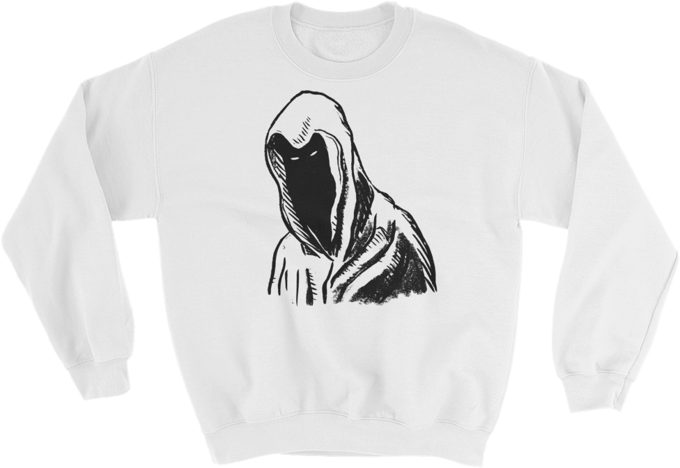 "hooded Figure" Sweatshirt - Sweatshirt (1000x1000), Png Download