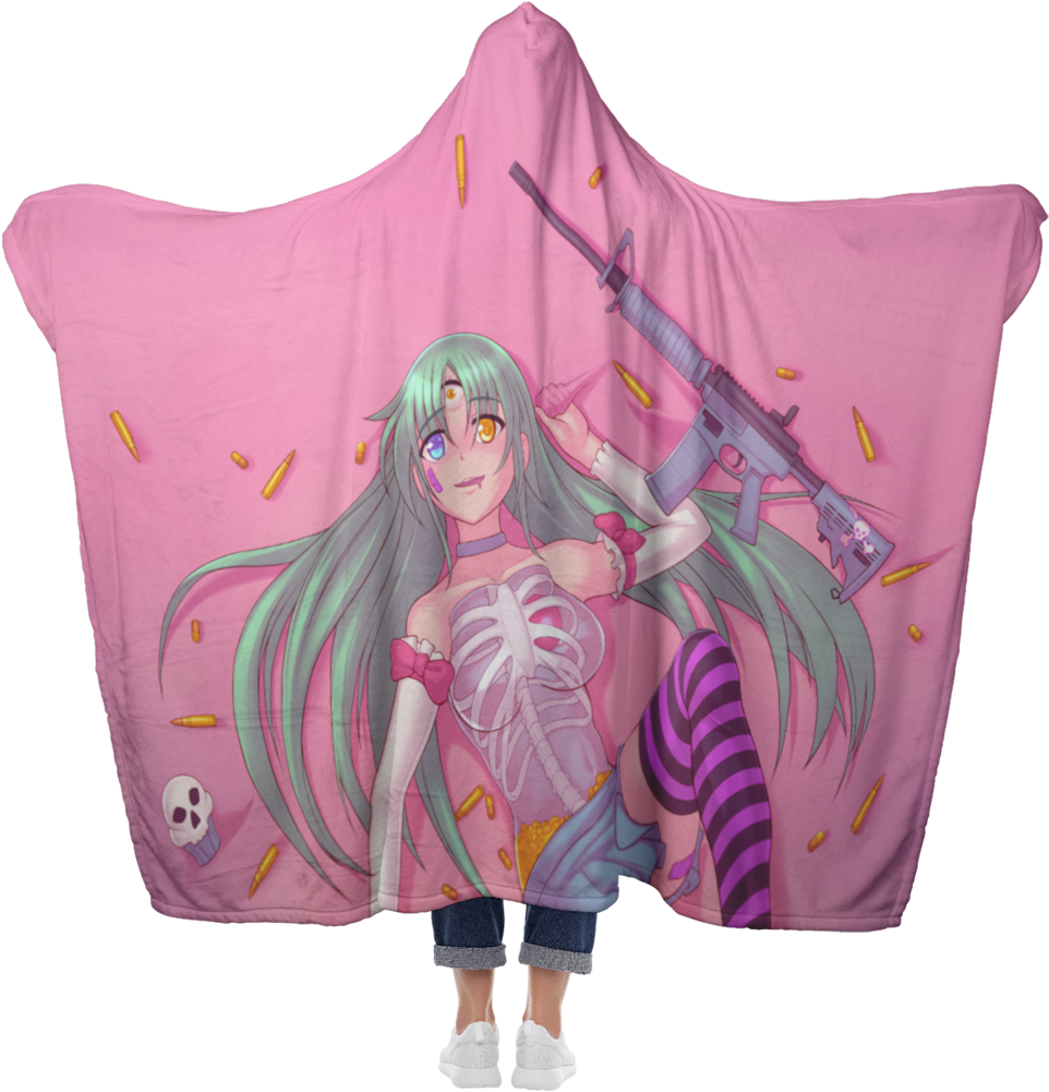 Akemi Hooded Blanket - Blanket (1024x1024), Png Download