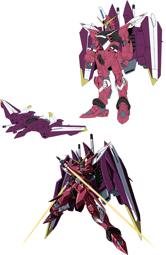 Freedom Gundam's Brother Unit - Justice Gundam Png (719x1077), Png Download