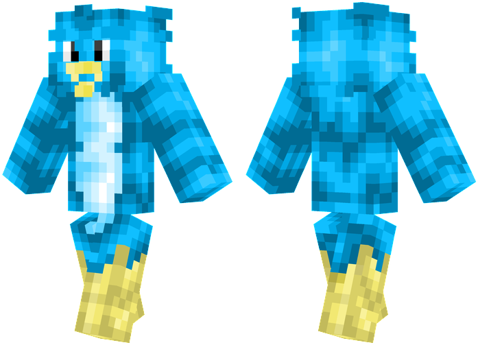 Twitter Bird - Steampunk Skin Minecraft (716x514), Png Download