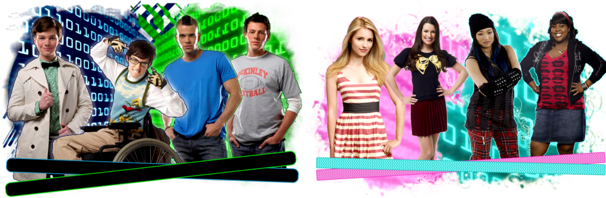 Glee (2000x663), Png Download