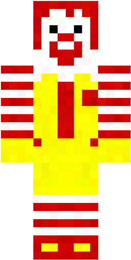 22 - - Payaso De Mcdonalds Minecraft (640x640), Png Download