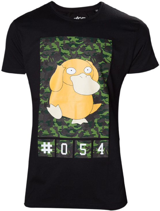 Psyduck Men's T-shirt - Cartoon (1060x1041), Png Download