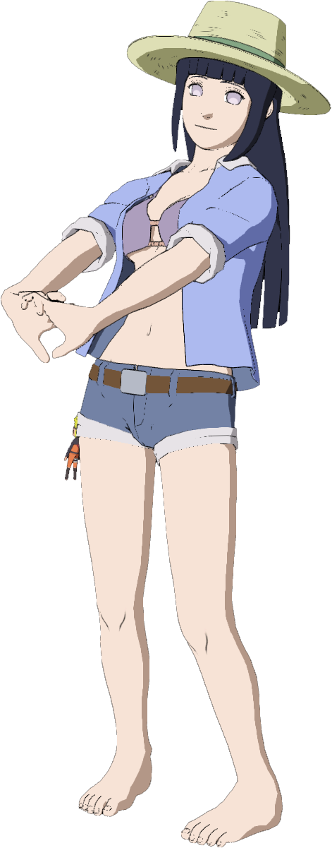 Naruto Storm Revolution Adds New Pre-order Costumes - Hinata Summer Outfit (471x1201), Png Download