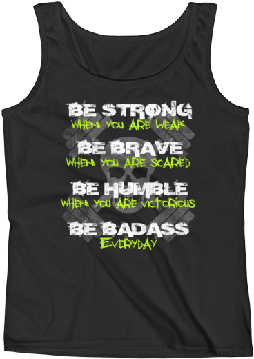 Be Badass Anvil Womens Tank - Active Tank (600x600), Png Download