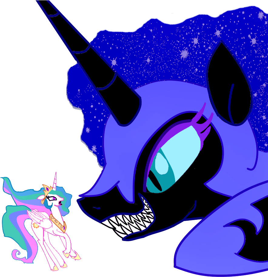 Mr Square, Artist Needed, Edit, Grin, Macro, Micro, - Nightmare Moon Teeth (1000x959), Png Download