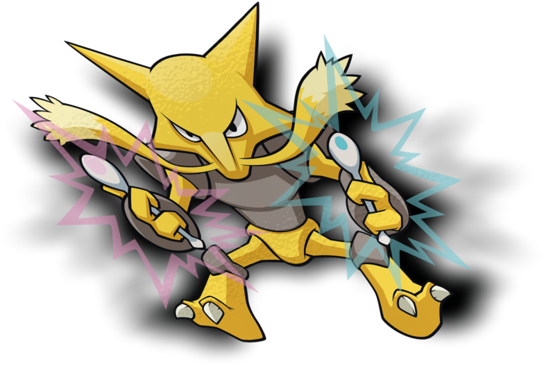 Alakazam Sticker - Cartoon (1280x1280), Png Download