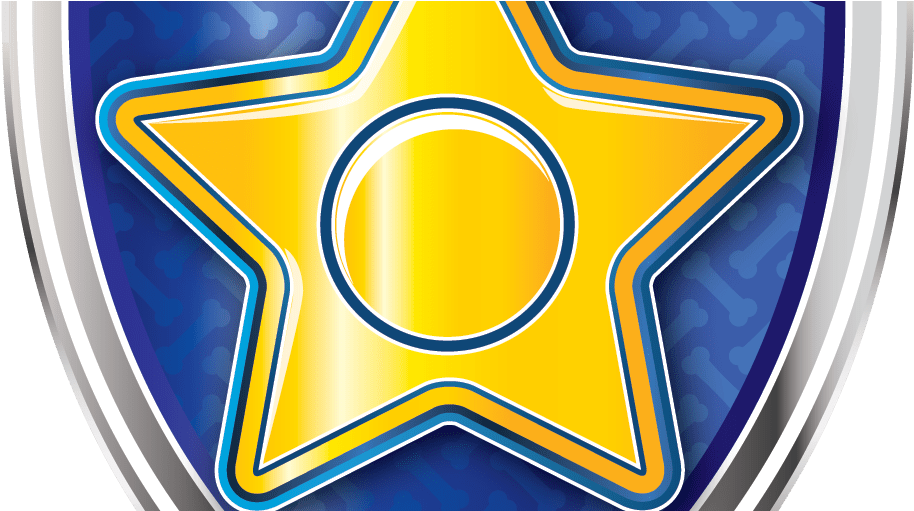 Escudo Patrulha Canina Chase (1069x510), Png Download