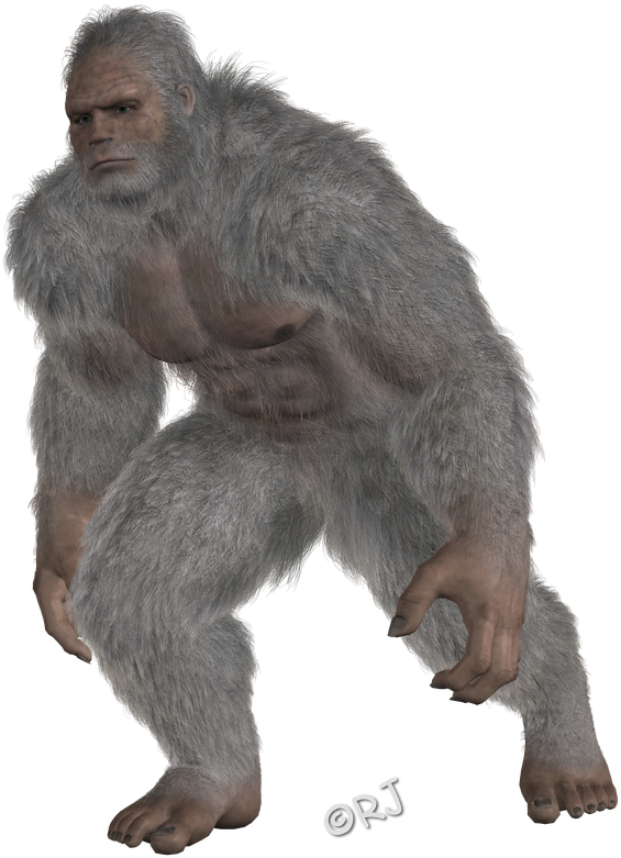 Yeti/sasquatch - Macaque (662x830), Png Download