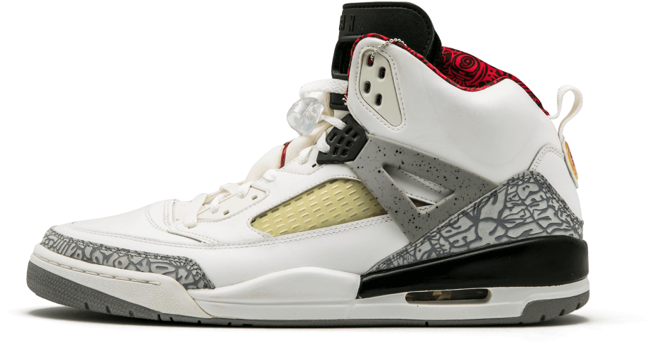 White Cement Jordan Spizikes (1000x600), Png Download