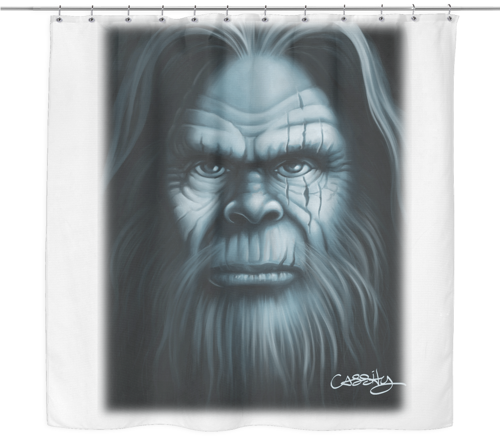 Sasquatch Shower Curtain - Western Gorilla (1024x1024), Png Download