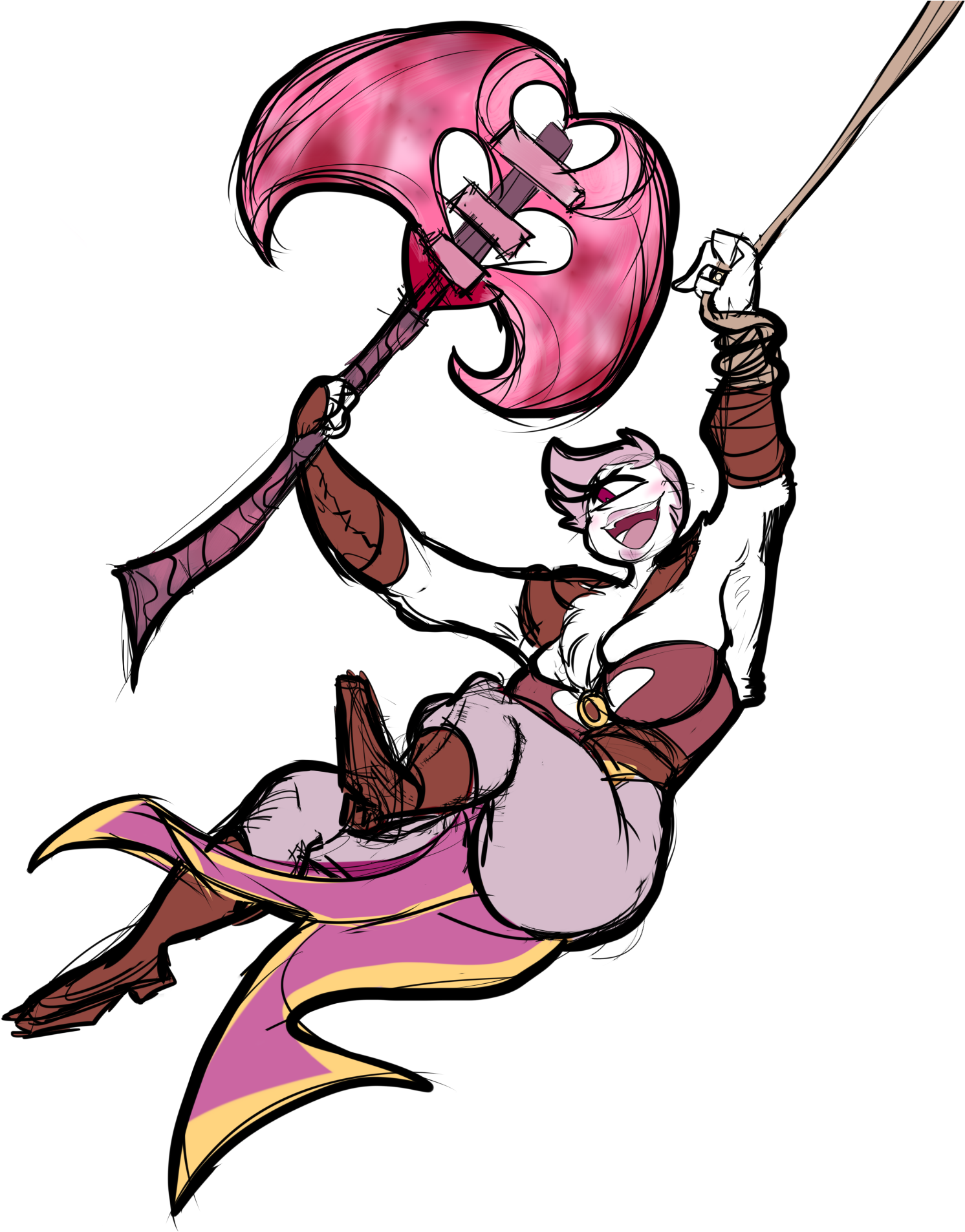 Barbarian - Cartoon (1571x1923), Png Download