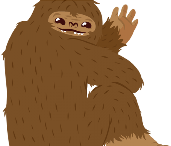 Sasquatch Clipart Transparent - Bigfoot Cartoon Png (640x480), Png Download