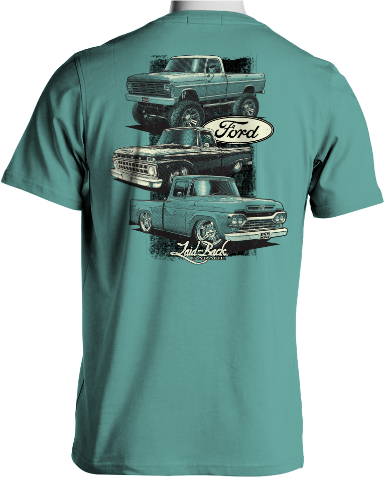 Ford Pickup 60, 65, 70 Power Men's Chill T Shirt - Beach T Shirts Mens (765x963), Png Download
