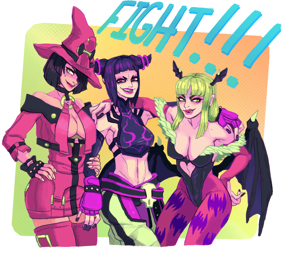 Spent The Snow Storm Drawing All My Favorite Fightin' (1000x929), Png Download