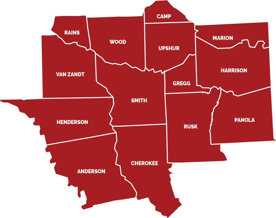 East Texas Map Of Counties Beautiful Homepage - Map (926x733), Png Download