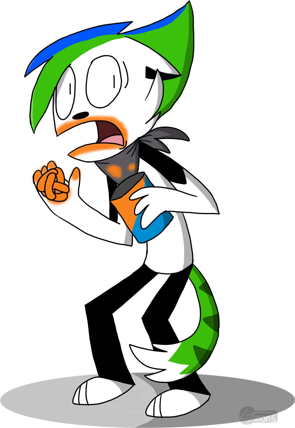 Diary Of A Cheetos Addict - Cartoon (1200x1600), Png Download