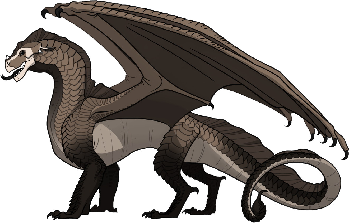 Ferret Clipart Pixel - Wings Of Fire Seawing Sandwing Hybrid (1388x895), Png Download