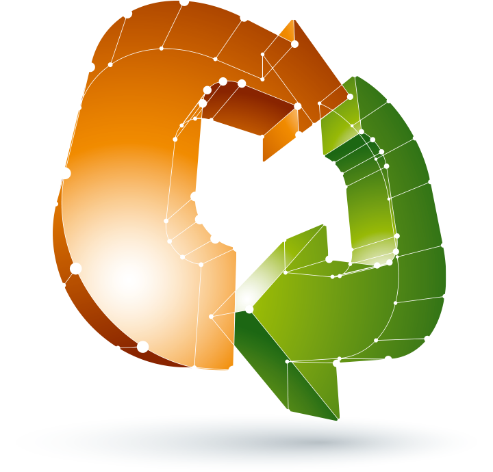 Polygon Space Mesh Euclidean Vector Arrow Recycle - Graphic Design (750x848), Png Download