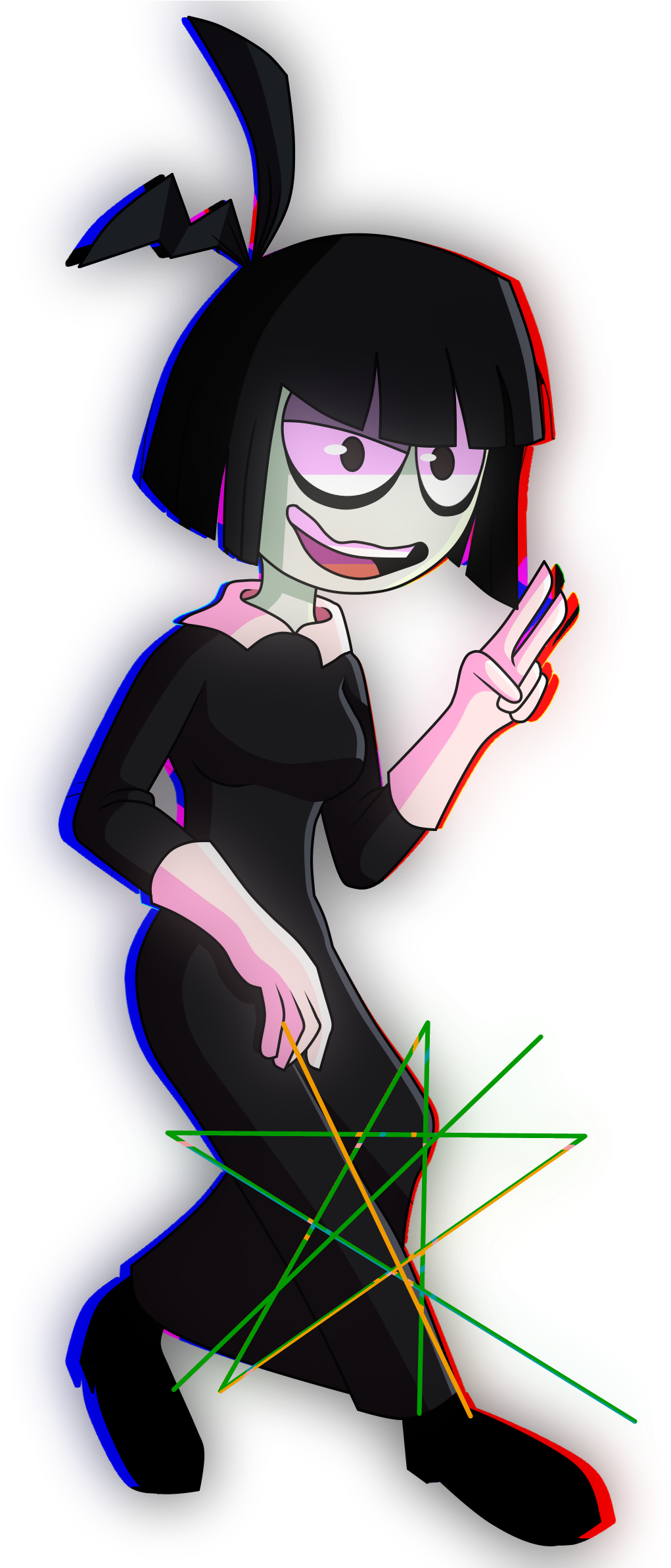Creepy Susie - - Cartoon (1282x2384), Png Download