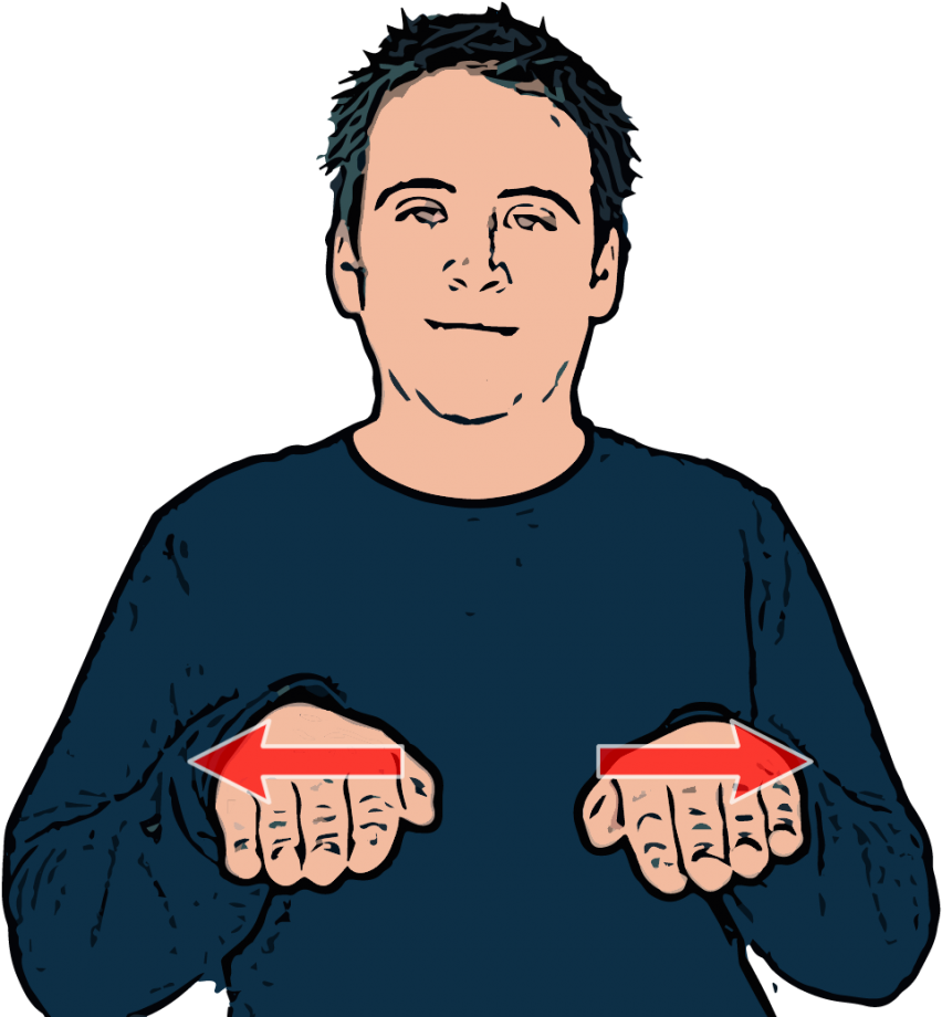 British Sign Language - Equality Sign Language (930x919), Png Download