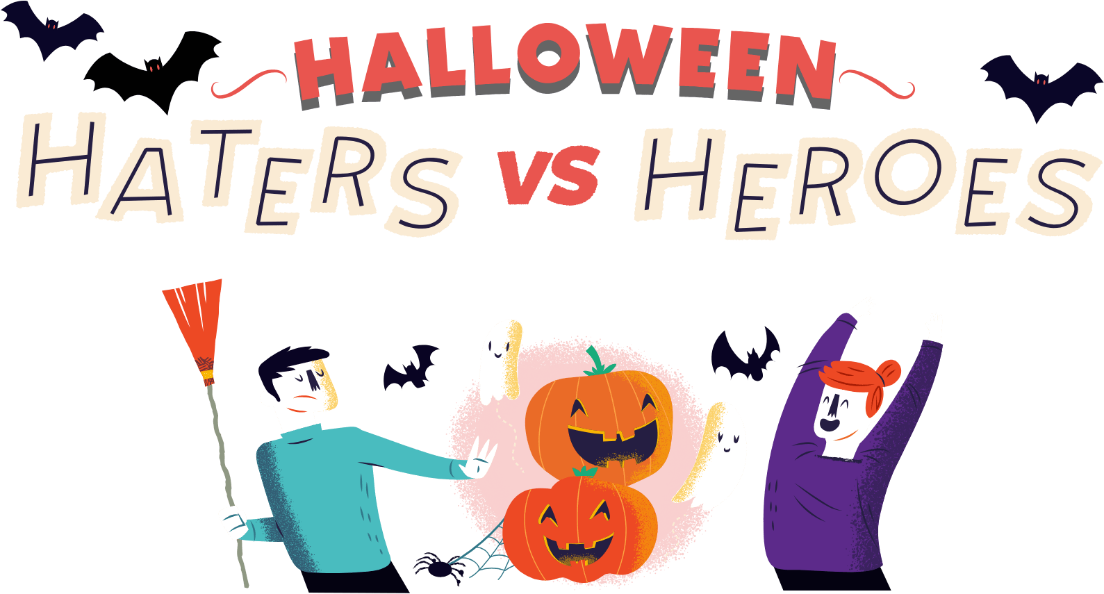 October, The Month Of Halloween And The Beginning Of - Cartoon (1588x862), Png Download