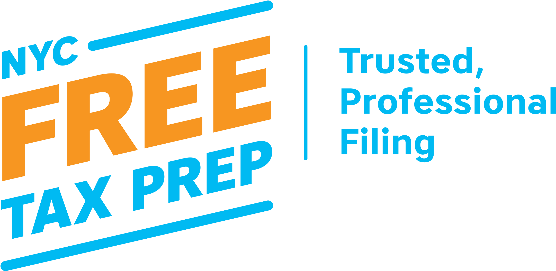 Los Neoyorquinos Que Ganan $55,000 Dólares O Menos - Nyc Free Tax Prep Logo (2162x1055), Png Download