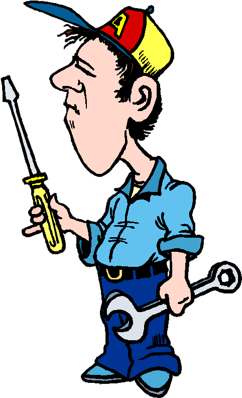 Girls Clipart Mechanic - Yacht Mechanic Cartoon (490x795), Png Download