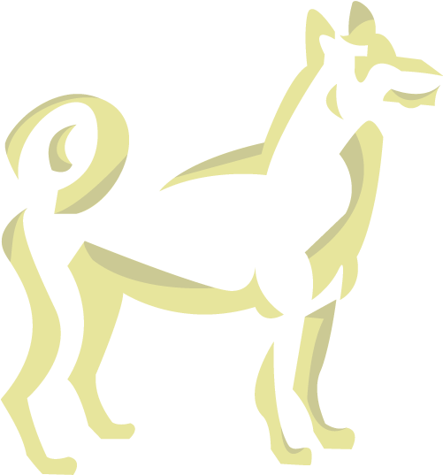 Dog Talisman Spirit Animal Zodiac Sign Vector Art Goldenrod - Deer (1000x750), Png Download