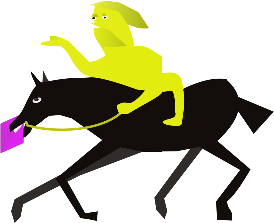 Horse Silhouette Pack Animal Line Character - Clip Art (923x750), Png Download