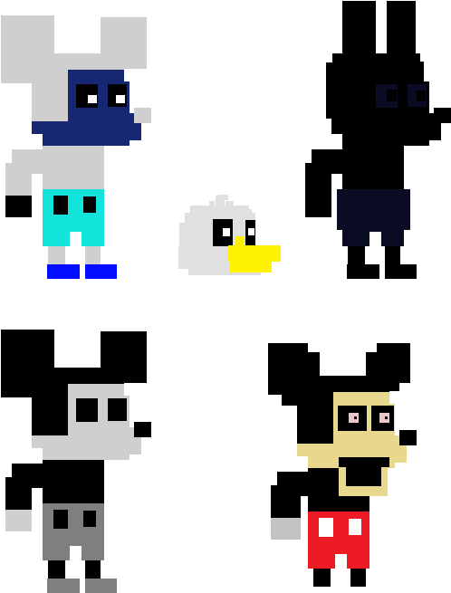 9gnn4zh - Mickey Mouse Sprite Fnati (562x682), Png Download