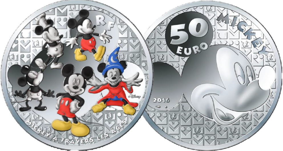 Specifications - 90 Years Mickey Mouse 50p Coin (992x532), Png Download