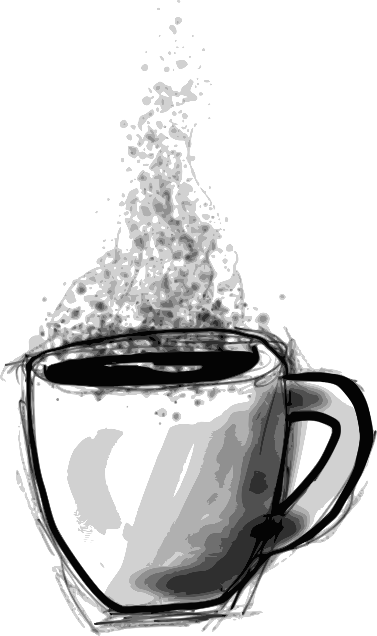 This Free Icons Png Design Of Sketchy Coffee (1241x2091), Png Download