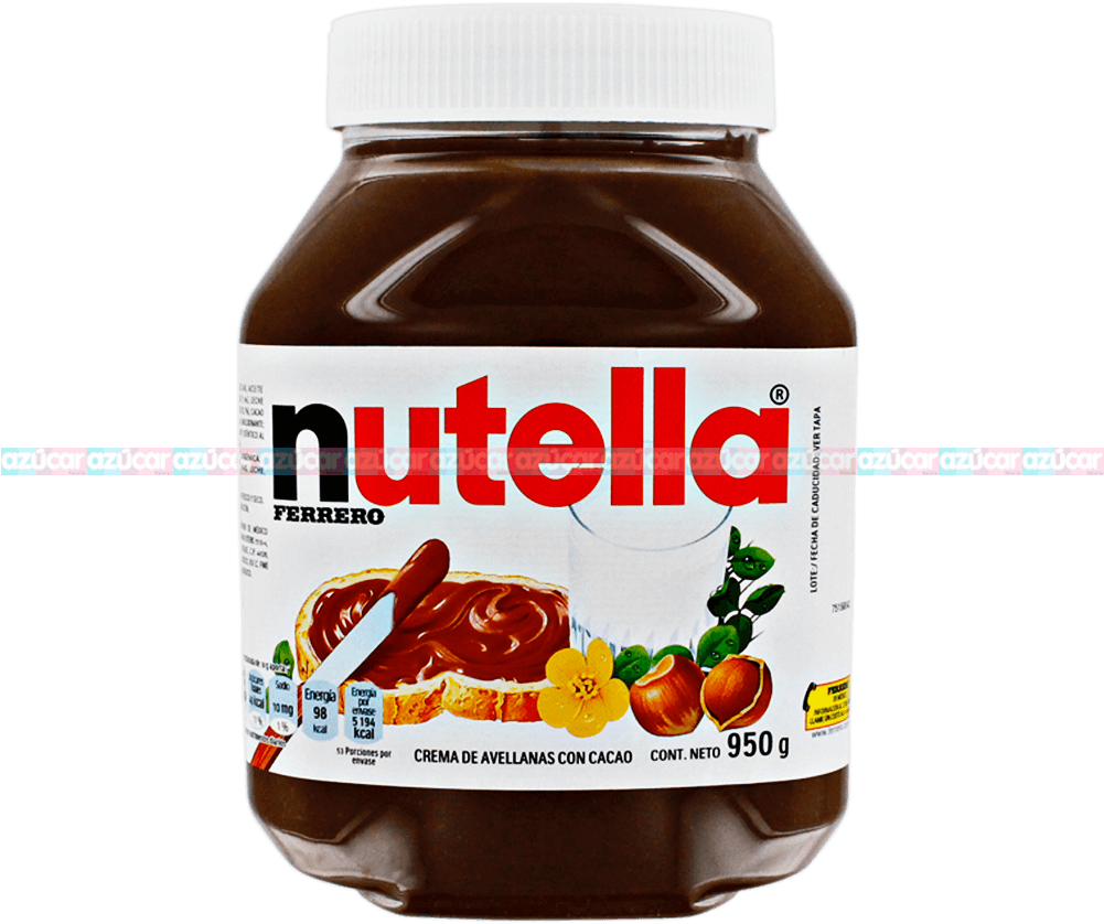 Ferrero Nutella 4/950g Ferrero - Nutella Ferrero 750g (1000x1000), Png Download