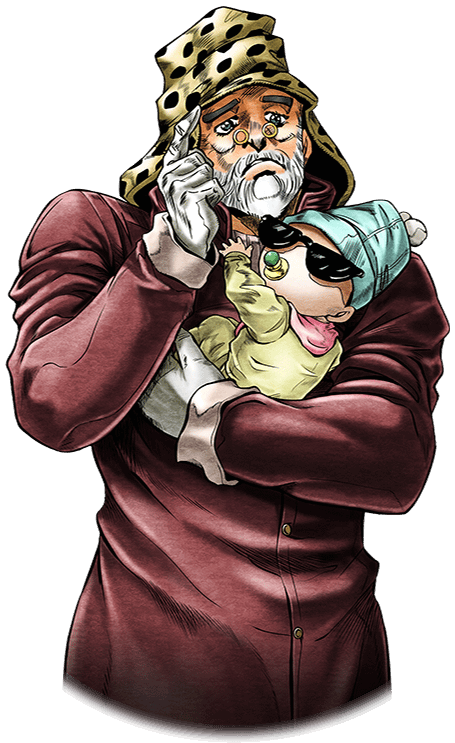 Unit Old Joseph And Invisible Baby - Old Joseph Joestar Invisible Baby (720x800), Png Download
