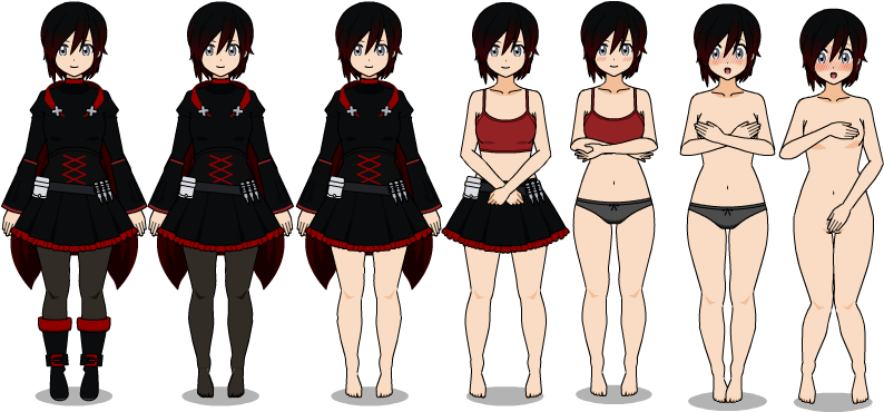 Completedruby Rose - Strip Poker Night At The Inventory Rwby (800x600), Png Download