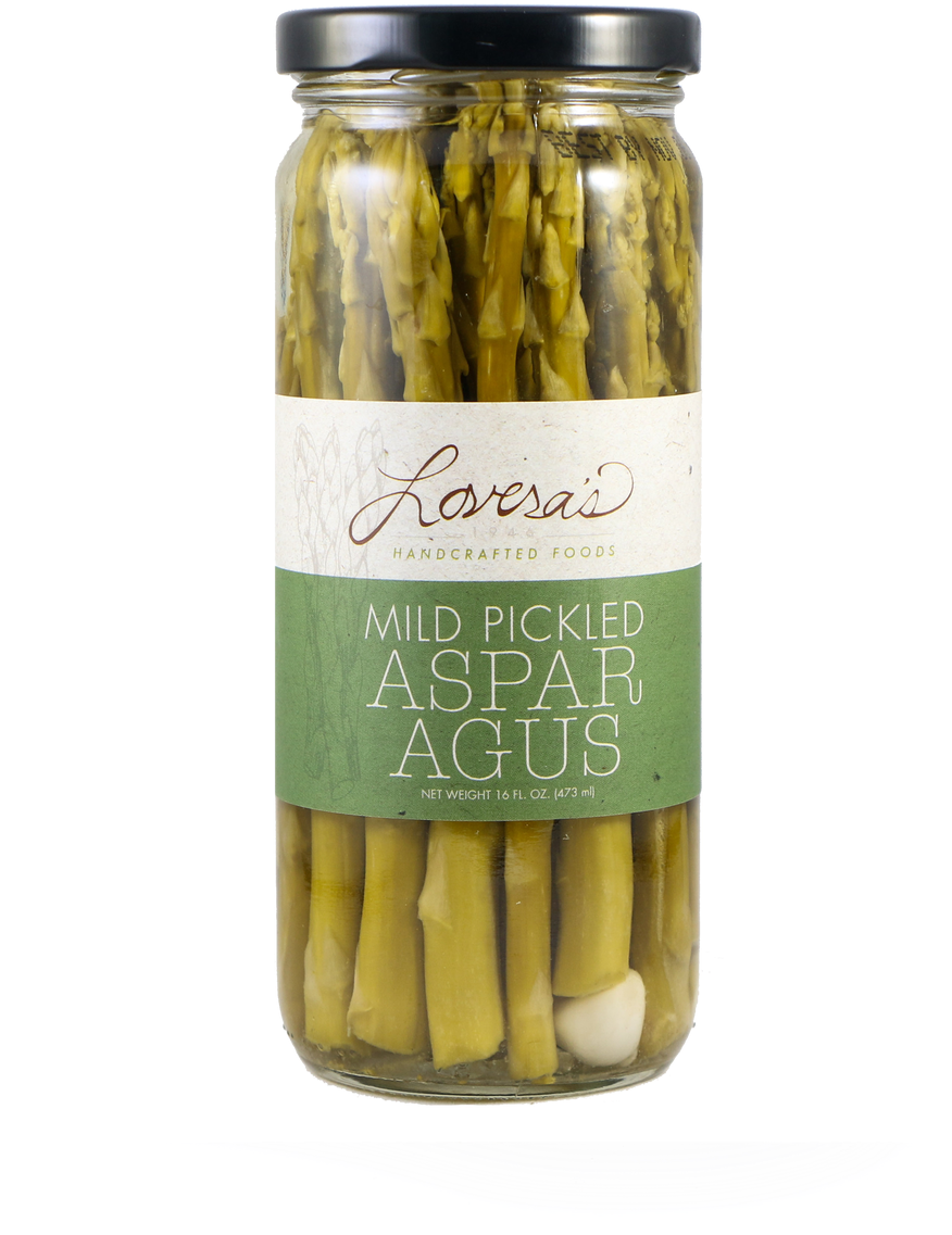 Mild Pickled Asparagus - Pickled Cucumber (1188x1280), Png Download