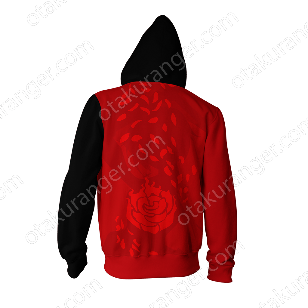 Rwby Ruby Rose Zip Up Hoodie Fullprinted Zip Up Hoodie - Don Bosco (1024x1024), Png Download